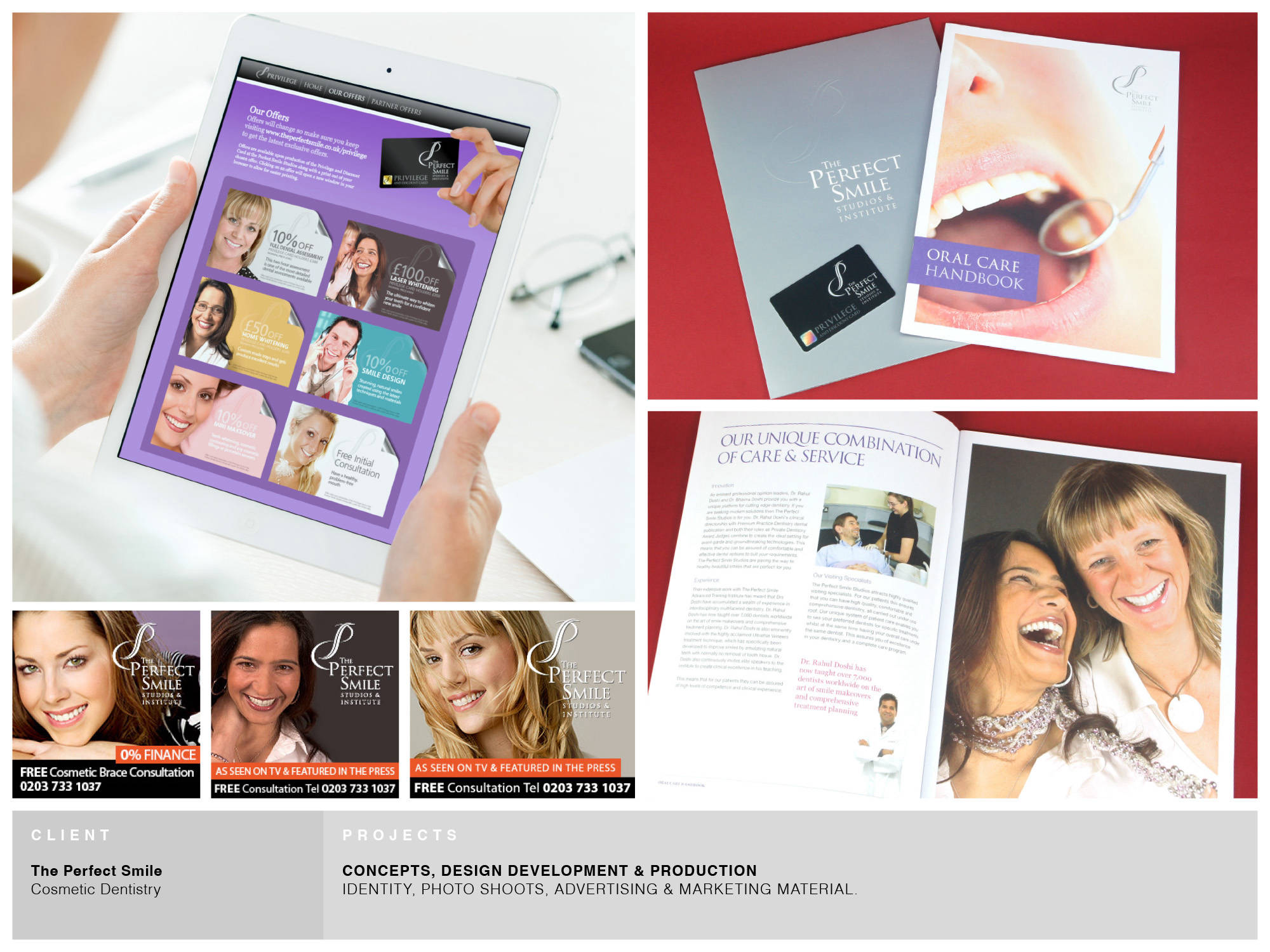 Identity, advertising and marketing material